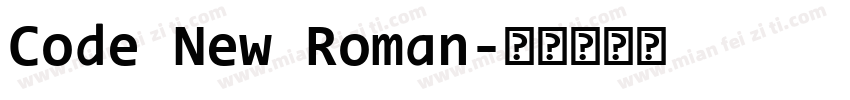 Code New Roman字体转换